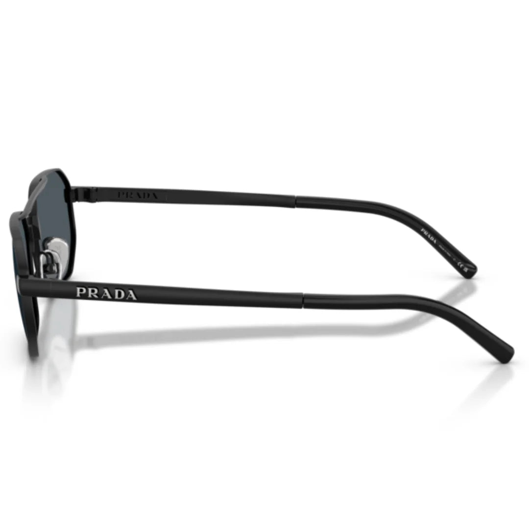 Prada SPR D53S 7AB70B 55 Satin Black Sunglasses