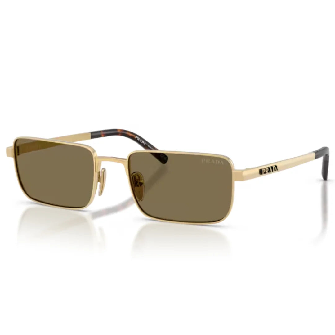 Prada SPR D54S 24J90F 55 Satin gold Sunglasses