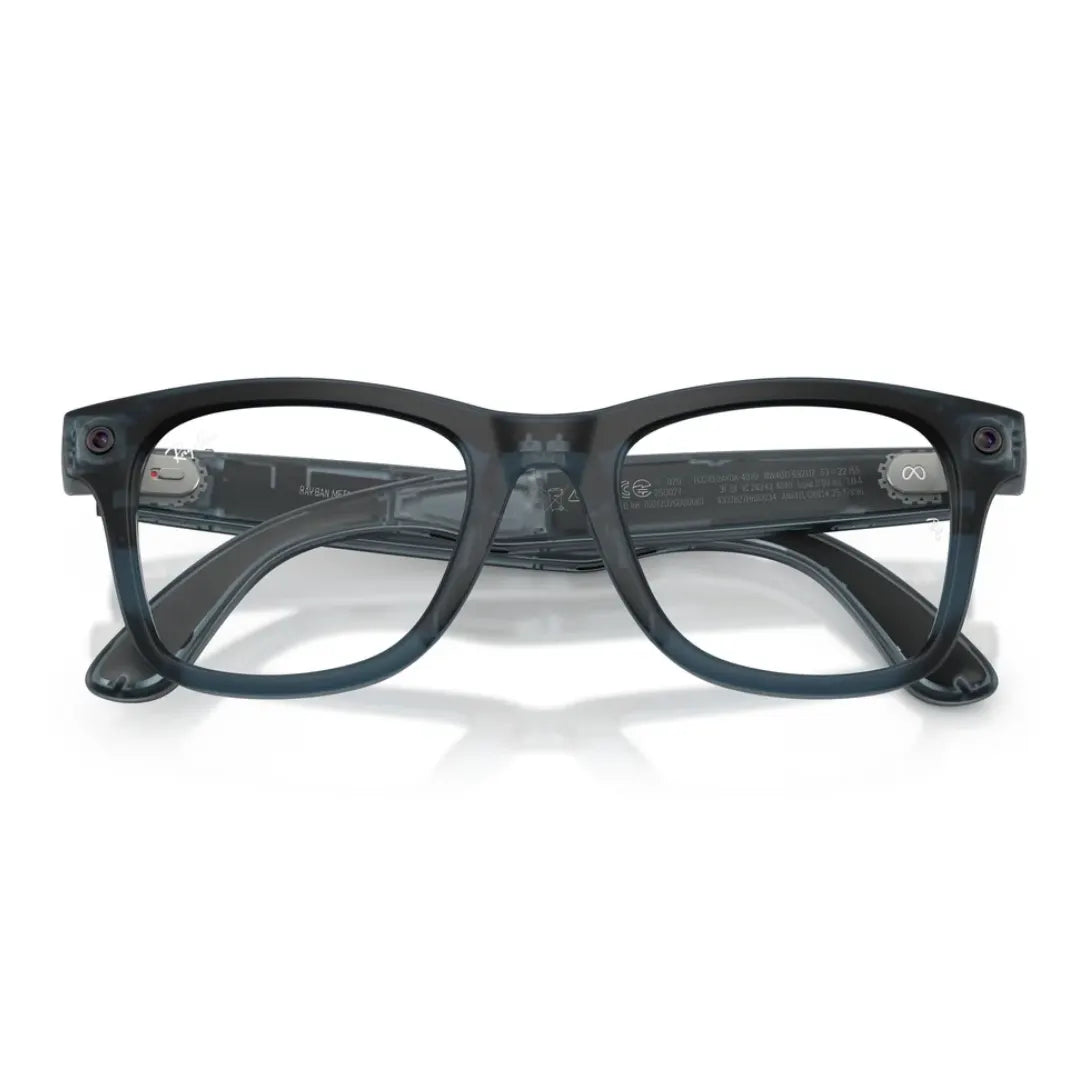 Ray Ban Meta RW4011 69211Z 53 Gen 3 Wayfarer Sunglasses folded view