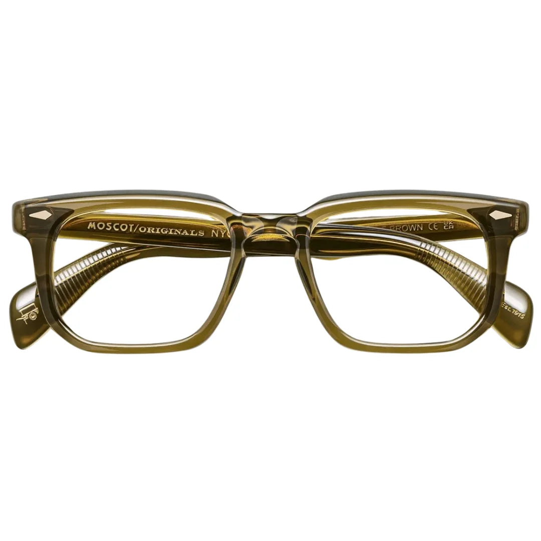 Moscot Zissel Olive Brown 49 Eyeglasses