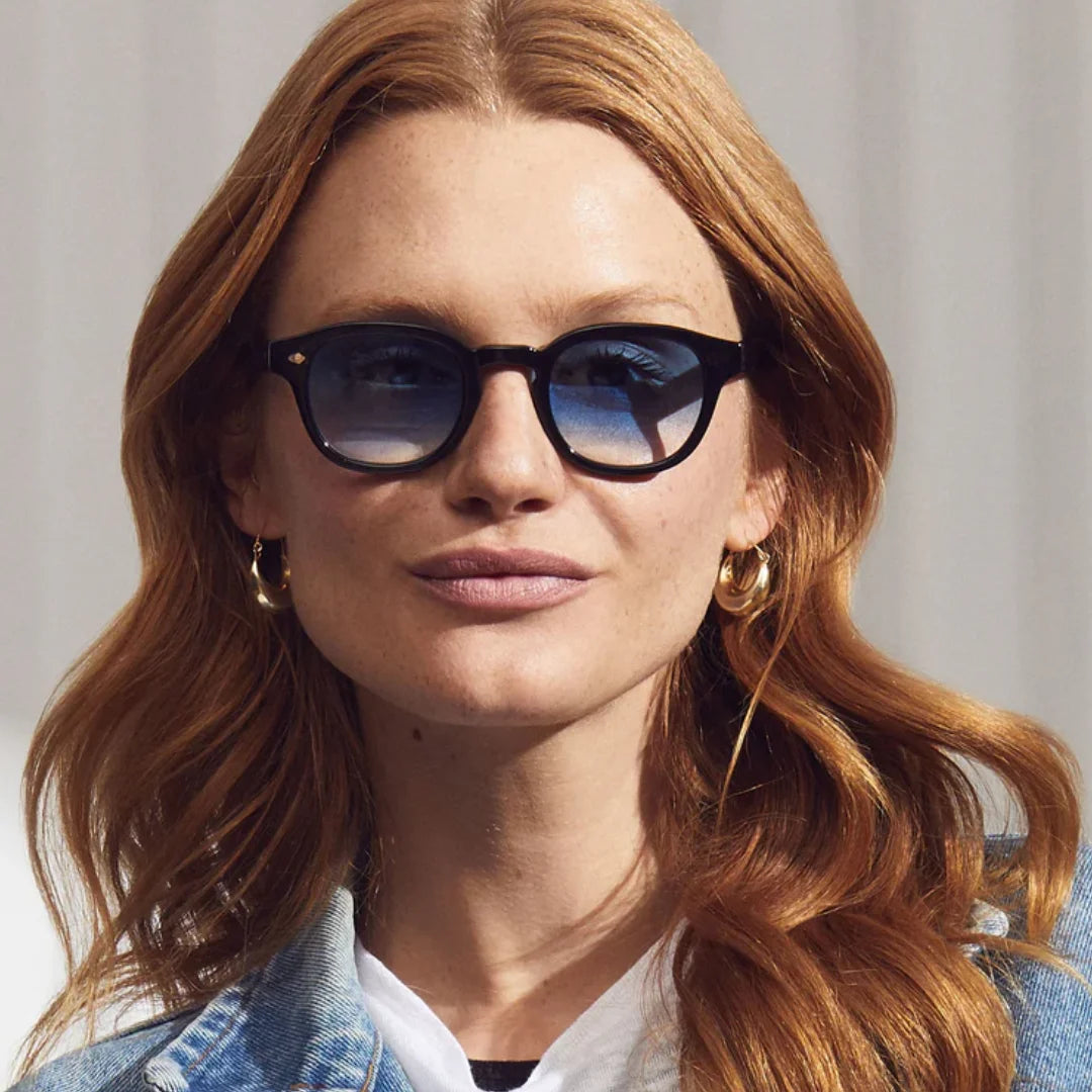 Moscot Lemtosh 2 Black Blue Fade 49 Sunglasses
