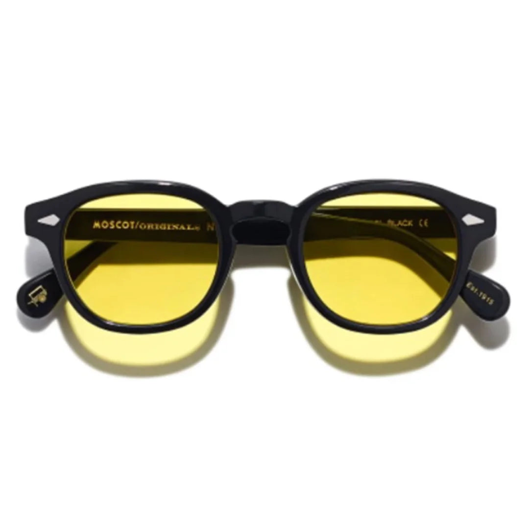 Moscot Lemtosh Black Yellow Lens