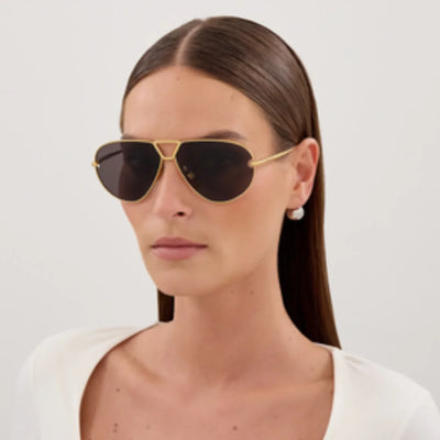 Bottega Veneta BV1437S 001 64 Sunglasses Model pic