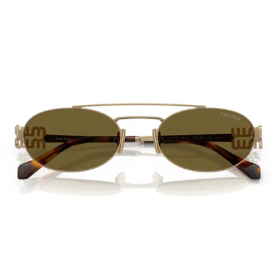 Miu Miu MU 54ZS 70E 09Z 53 Sunglasses folded view