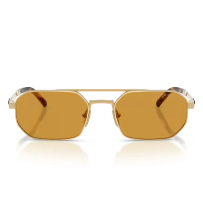 Prada SPR D53S 24J50P 55 Satin Gold Sunglasses