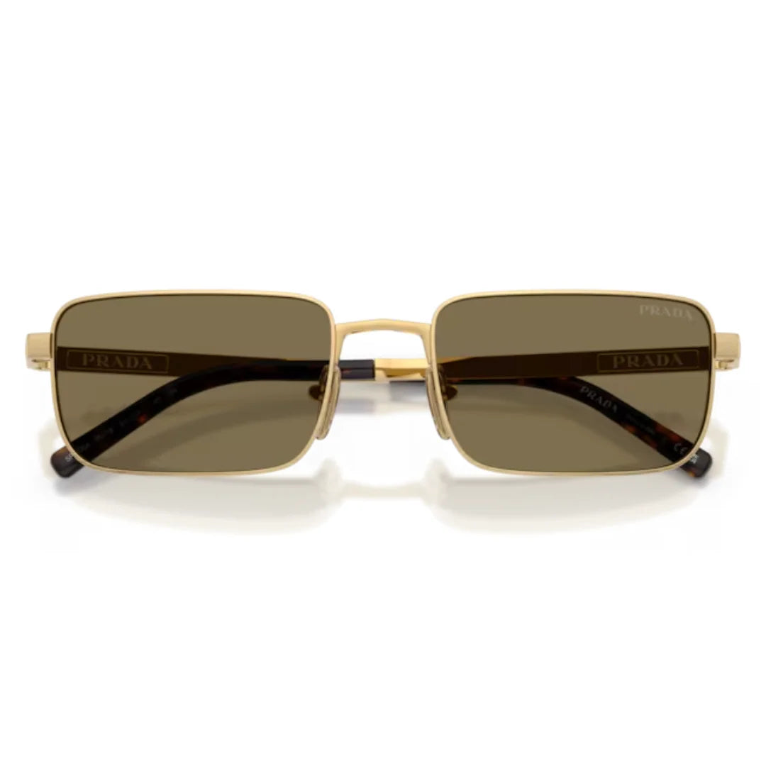 Prada SPR D54S 24J90F 55 Satin gold Sunglasses