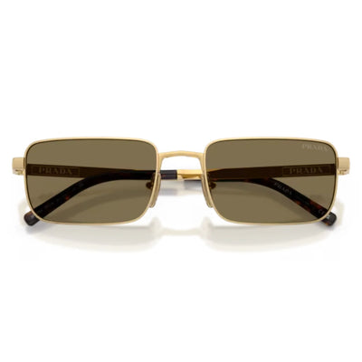 Prada SPR D54S 24J90F 55 Satin gold Sunglasses