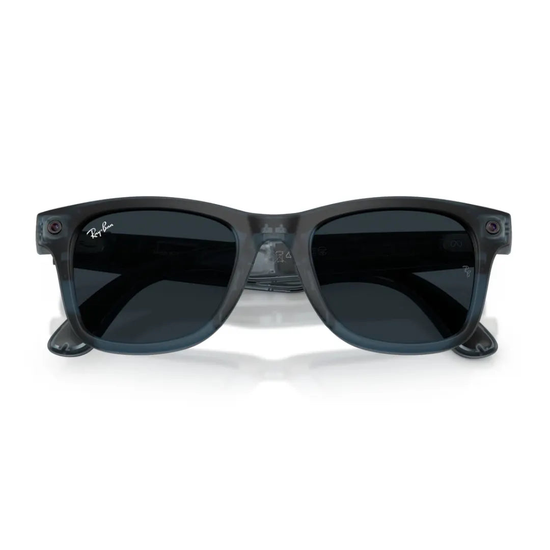 Ray Ban Meta RW4011 69211Z 53 Gen 3 Wayfarer Sunglasses transtion folded view