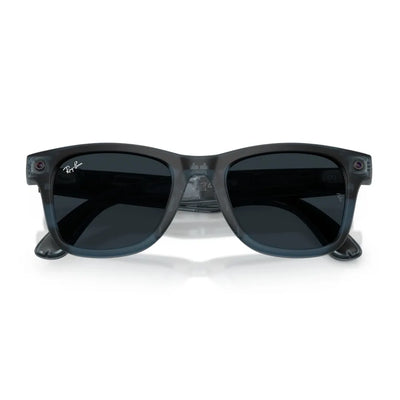 Ray Ban Meta RW4011 69211Z 53 Gen 3 Wayfarer Sunglasses transtion folded view