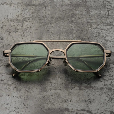 Capote KENAZ X Nude Gold Green 51 Sunglasses