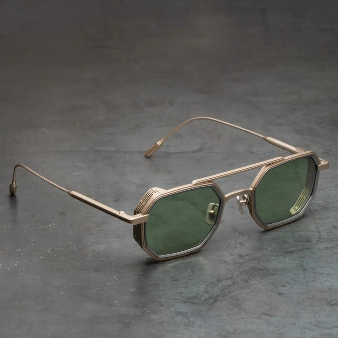 Capote KENAZ X Nude Gold Green 51 Sunglasses