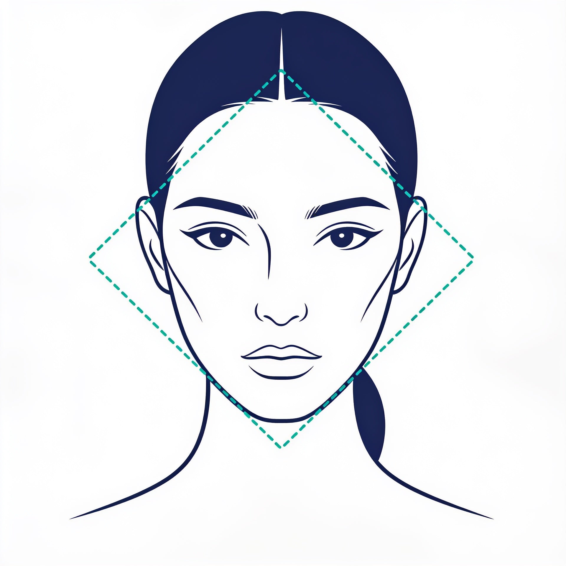 Diamond face shape