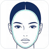 Oval face shape