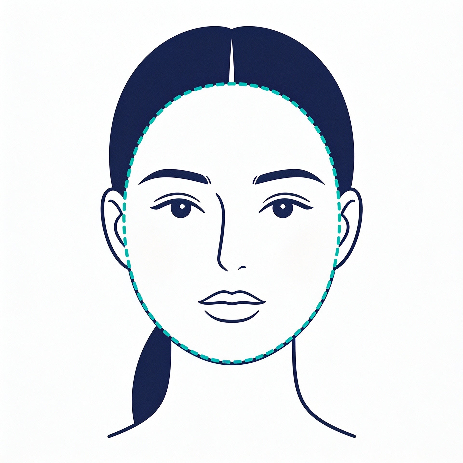 Round face shape