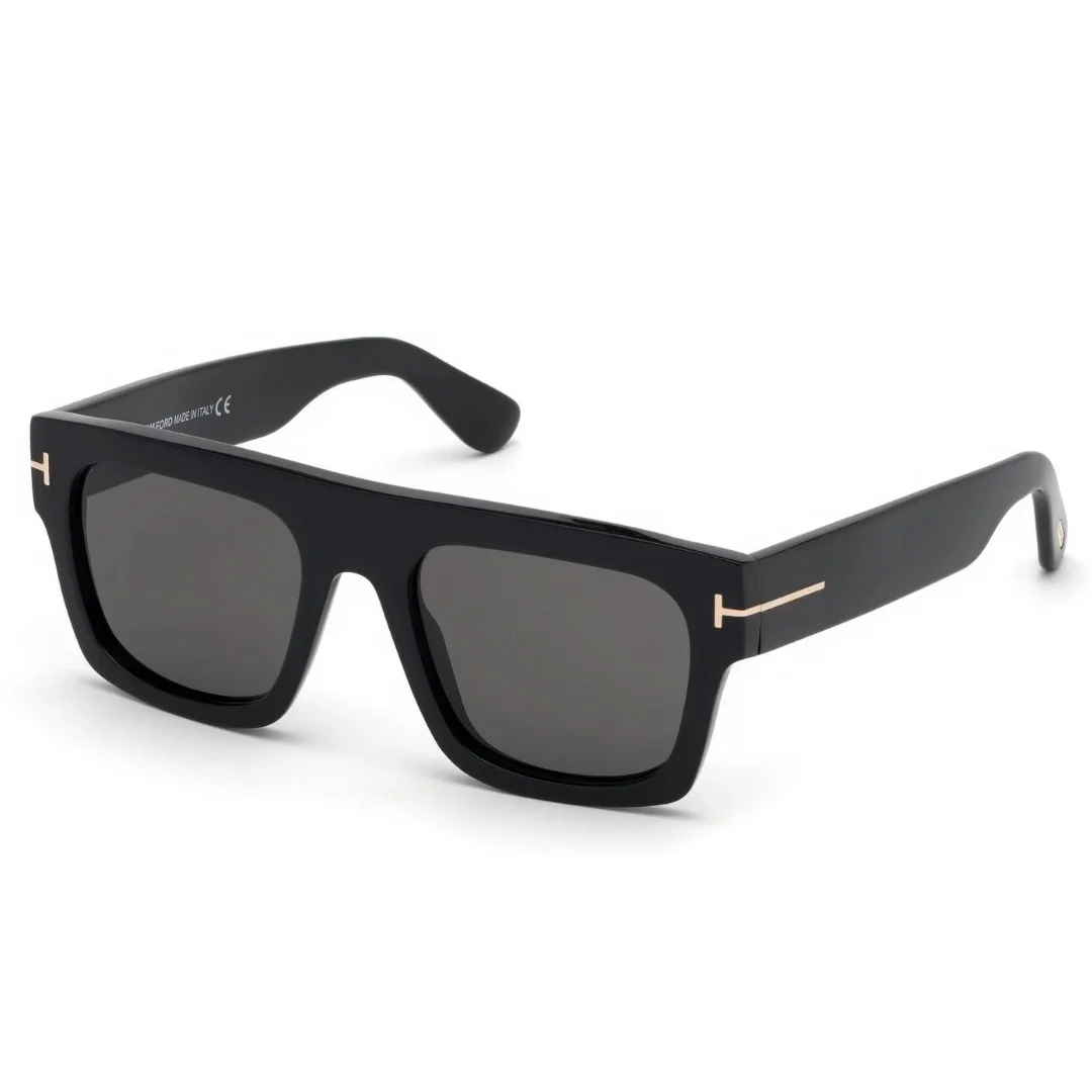 Untitled (Website) (15) Tom Ford TF711 01A 53 Fausto Sunglasses