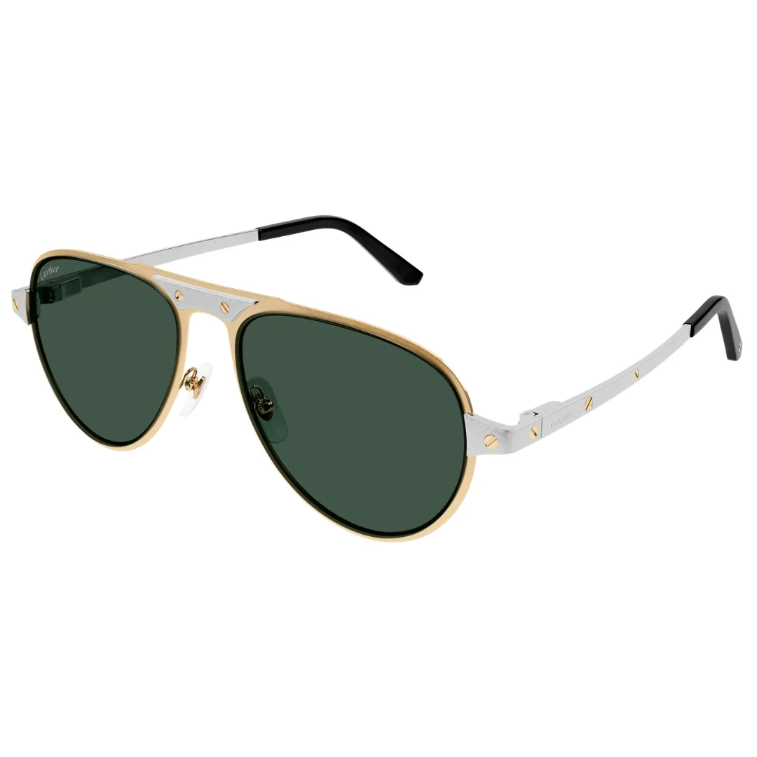 Cartier-CT0533S-002-Sunglasses Cartier CT0533S 002 58 Santos de Cartier Sunglasses
