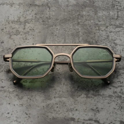 Capote KENAZ X Nude Gold Green 51 Sunglasses