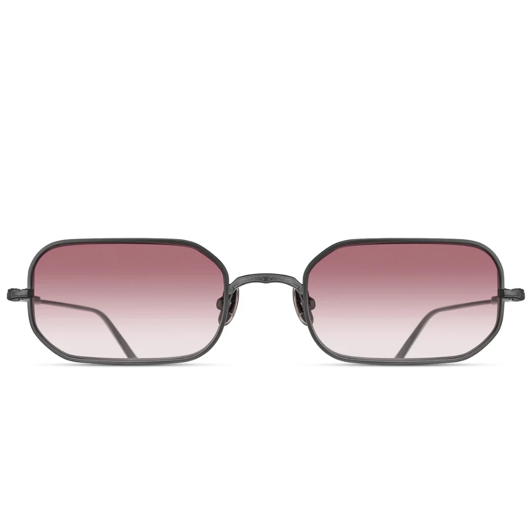 MATSUDA-M3163-MBK-53-Rectangle-Silver-Sunglasses Matsuda M3163 MBK 53 Sunglasses