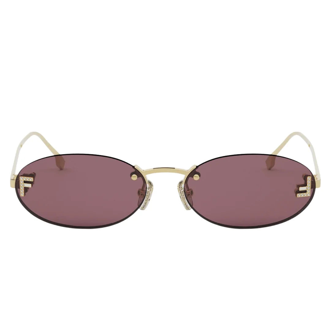 fendi-4075US-30Y-54-gold-oval-sunglasses Fendi 4075US 30Y 54 Sunglasses